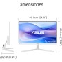 ASUS VU249HFI-W Monitor Eye Care de 24 Pulgadas, 23.8 Pulgadas visibles, Full HD 1920 x 1080, IPS, 100Hz, SmoothMotion, Adaptive