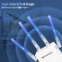 NEWFAST-repetidor WiFi de 300/1200Mbps, enrutador inalámbrico doméstic