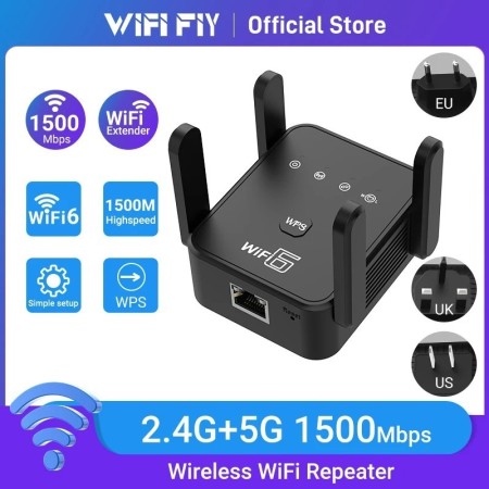 Repetidor De señal WiFi6 AX3000 WPA3, 2,4G/5GHz, 802.11AX Gigabit, ext