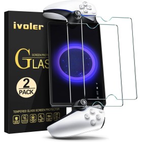 ivoler 2 Piezas Protector de Pantalla Compatible con PlayStation Portal Remote Player, Cristal Vidrio Templado Premium, Dureza