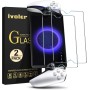 ivoler 2 Piezas Protector de Pantalla Compatible con PlayStation Portal Remote Player, Cristal Vidrio Templado Premium, Dureza