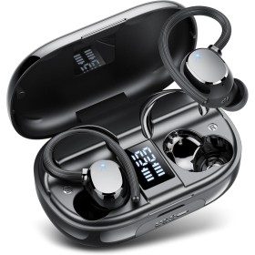 Auriculares Inalambricos, Auriculares Bluetooth 5.3 HiFi Estéreo Deportivos con 4 ENC Cancelacion Ruido HD Microfono, 128H