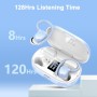 Auriculares Inalambricos, Auriculares Bluetooth 5.3 HiFi Estéreo Deportivos con 4 ENC Cancelacion Ruido HD Microfono, 128H