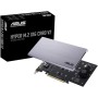 ASUS Hyper M.2 x16 Gen V2 (PCIe 4.0/3.0) - hasta cuatro dispositivos (2242/2260/2280/22110) hasta de 256 Gbps, compatible con