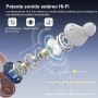 PEFUPEW Auriculares Inalámbricos Deportivos, Bluetooth 5.4 con 4 HD Mic, HiFi Estéreo Cascos Inalambricos, Auriculares Running