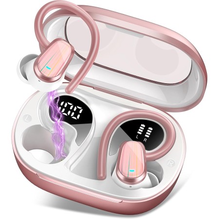 OYIB Auriculares inalambricos Deportivos, 2024 Auriculares Bluetooth 5.4 con HiFi Estéreo, HD Micrófono, 50H Cascos Inalambricos