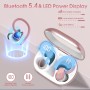 OYIB Auriculares inalambricos Deportivos, 2024 Auriculares Bluetooth 5.4 con HiFi Estéreo, HD Micrófono, 50H Cascos Inalambricos