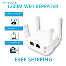 OPTFOCUS 2,4G 5G WiFi repetidor banda Dual 1200Mbps 5Ghz amplificador 