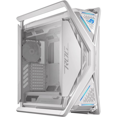 ASUS TUF Gaming GT501 - Chasis Gaming EATX, panel metálico frontal, lateral de cristal, ventilador RGB de 120 mm, radiador de