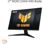 ASUS TUF Gaming VG27AQA1A - Monitor de 27" WQHD (2560x1440), Overclock 170Hz (por encima de 144Hz), Extreme Low Motion Blur,