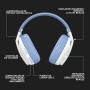 Logitech G G435 Auriculares Inalámbricos LIGHTSPEED para Gaming, Ligeros, micrófono Integrado, Batería de 18 Horas, Compatibles