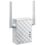ASUS RP-N12 - Repetidor/Punto Acceso inalámbrico N300 (Antenas externas, WPS, Puerto LAN), Blanco