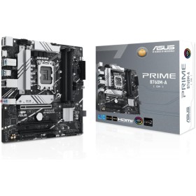 ASUS Prime B760M-A-CSM - Placa Base Intel LGA 1700 (Intel B760, mATX, Memoria DDR5, 2 PCIe 4.0 M.2, Aura Sync)
