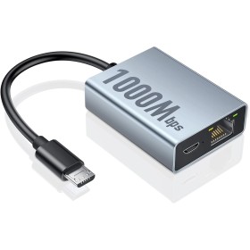 ZEXMTE Adaptador Gigabit Ethernet para Fire TV Stick, 1000 Mbps Micro USB a RJ45 TV Stick Ethernet adaptador compatible con Fire