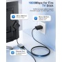 ZEXMTE Adaptador Gigabit Ethernet para Fire TV Stick, 1000 Mbps Micro USB a RJ45 TV Stick Ethernet adaptador compatible con Fire