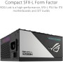 ASUS ROG Loki SFX-L 1200W Titanium - Fuente de alimentación Totalmente Modular, 80+ Titanium, Ventilador ARGB PWM de 120 mm,