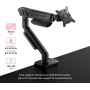 ASUS ROG Ergo - Soporte para Monitor (Canal de gestión de Cables, para monitores de hasta 39 Pulgadas, hasta 11,5 kg de Peso,