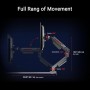 ASUS ROG Ergo - Soporte para Monitor (Canal de gestión de Cables, para monitores de hasta 39 Pulgadas, hasta 11,5 kg de Peso,