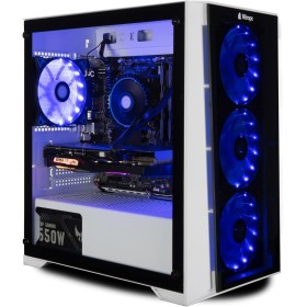 NitroPC - PC Gaming Avanzado Silver (Intel Core i3 12100 4/8 4.3GHz, RTX 3050 6GB, RAM 16GB, M.2 1TB, Windows 11, WiFi)