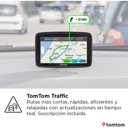 TomTom GPS Coche GO Classic 2nd (6", información de tráfico y Alerta de radares, actualizacion de mapas de Europa Mediante