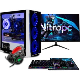 NitroPC - Pack Gold | PC Gaming Completo (Intel Core i5 12400F 6/12 4,40 GHz, RTX 3050 8GB, RAM 16GB, M.2 1TB, Windows 11 |