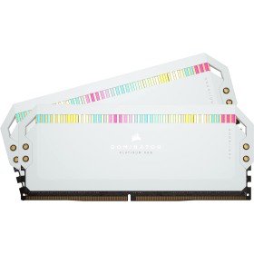 Corsair DOMINATOR PLATINUM RGB DDR5 RAM 32GB (2x16GB) 6200MHz CL36 Intel XMP iCUE Compatible Computer Memory - White
