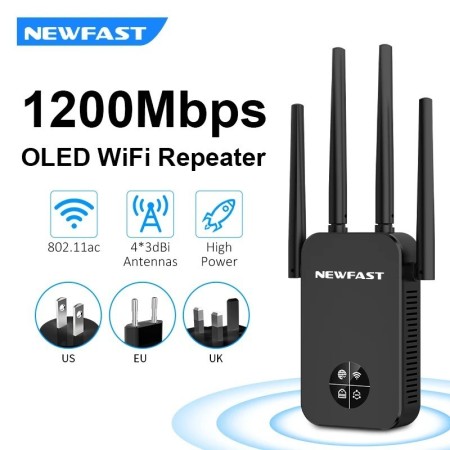 COMFAST1200Mbps Repetidor De Sinal Wifi 5G AC1200 Repetidor extensor A