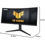 ASUS TUF Gaming VG27VQM - Monitor de gaming curvo (27 pulgadas, Full HD (1920 × 1080), 240 Hz, Extreme Low Motion Blur,