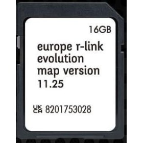 Tarjeta SD Navegación GPS Europa 2024 - Versión 11.25 - Compatible con Renault R-Link (Rlink)