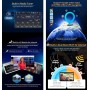 GONFEN 8 Núcleos 4GB RAM+64GB ROM Android 14 Unversal 1 DIN Radio Coche con Pantalla Motorizada Soporte Inalámbrico Carplay