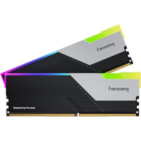 Fanxing RGB DDR5 32GB (2x16GB) DDR5 7200MHz (Intel XMP 3.0) CL36 1.35V Memoria de Ordenador Compatible UDIMM - Negro