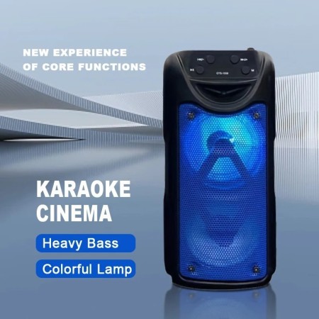 Altavoz Bluetooth inalámbrico para Karaoke, altavoces duales, súper vo