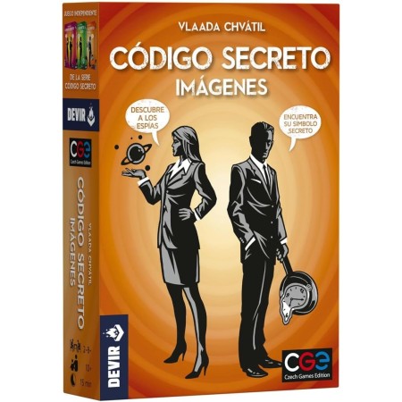 Devir - Código Secreto con Imágenes, Juego de Mesa, Juego de Mesa con Amigos, Juego para Fiestas, Juego de Mesa Adultos, Juego
