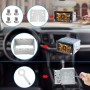 Marinada Marco universal de instalación de radio de coche, 2 DIN, doble DIN, marco de metal, ranura de instalación, reproductor