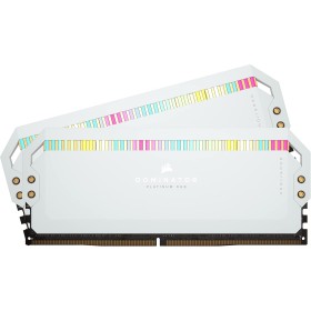Corsair DOMINATOR PLATINUM RGB DDR5 RAM 32GB (2x16GB) 6200MHz CL36 Intel XMP iCUE Compatible Computer Memory - White