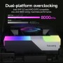 Fanxing RGB DDR5 32GB (2x16GB) DDR5 7200MHz (Intel XMP 3.0) CL36 1.35V Memoria de Ordenador Compatible UDIMM - Negro
