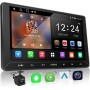 ATOTO A5L Radio Coche 2 DIN Android 2G+32G, 10 Pulgadas GPS del Coche, Conexión a Internet Via WiFi/BT/USB, CarPlay & Android