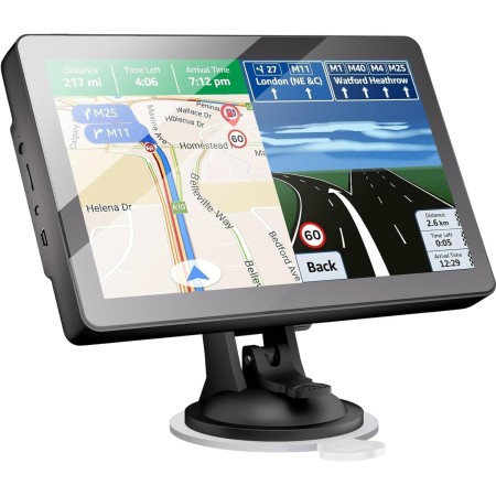 9 Pulgadas GPS Coche,GPS Camiones Profesional,Navegador GPS Coche,para Camiones y Coches,Actualizaciones de Mapas de Europa para