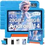 ZIOVO Tablet 10 Pulgadas Android 14, Tablet Niños/Familiar 20GB RAM+128GB ROM, Widevine L1,WiFi 6, 8 Cores, BT 5.0, 5MP+8MP,