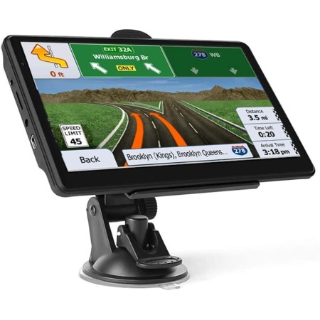 7 Pulgadas GPS Coche,Navegador GPS Coche,GPS Camiones Profesional,Actualizaciones de Mapas de Europa para Toda la Vida,para