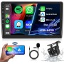 5G-WiFi Android 13 4-Core [4G+64G] Radio para T-oyota Auris 2006-2011 Android Radio Coche Carplay Android Auto, 9 Pulgadas
