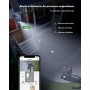 YESYAMO 2K Cámara de vigilancia WiFi exterior inalámbrica solar, 2.4GHz cámara exterior solar con panel solar, 360grados PTZ,