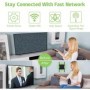 YESYAMO 2K Cámara de vigilancia WiFi exterior inalámbrica solar, 2.4GHz cámara exterior solar con panel solar, 360grados PTZ,