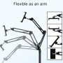 SAMHOUSING Soporte de Suelo para Tableta, Ajustable Universal Giratorio de 360 Grados, Soporte de teléfono para
