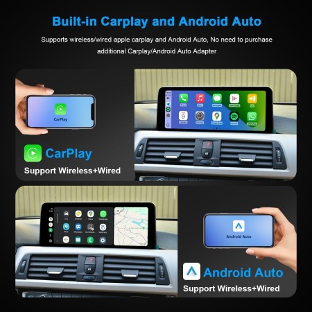 PEMP Android 12 (Actualizable a Android 13) 10.25" 1920x720 Pantalla para BMW F20 F30, Snapdragon 662 8core 4+64GB Carplay