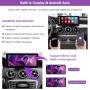 12.3 Pulgadas Radio Coche Bluetooth Pantalla, Android 13 Pantalla táctil con CarPlay y Android Auto, para Mercedes Benz Clase C