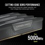 Corsair Vengeance - Memoria RAM DDR5 de 32 GB (2 x 16 GB), 6400 MHz CL36, Compatible con Intel XMP iCUE, Color Negro