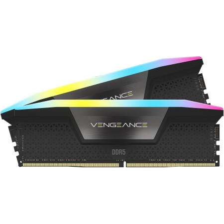 CORSAIR Vengeance RGB DDR5 RAM 96GB (2x48GB) 6800MHz CL40 Intel XMP iCUE Memoria de Ordenador Compatible - Negro