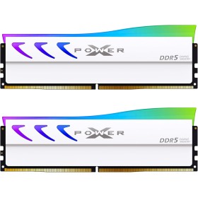Silicon Power Storm DDR5 32 GB (2 x 16 GB) RGB 6400MT/s (PC5-51200) 288 pines CL32 1.4V UDIMM Memoria RAM de escritorio con