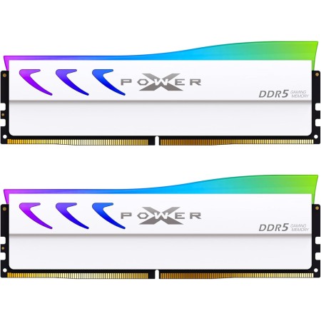 Silicon Power Storm DDR5 32 GB (2 x 16 GB) RGB 6400MT/s (PC5-51200) 288 pines CL32 1.4V UDIMM Memoria RAM de escritorio con